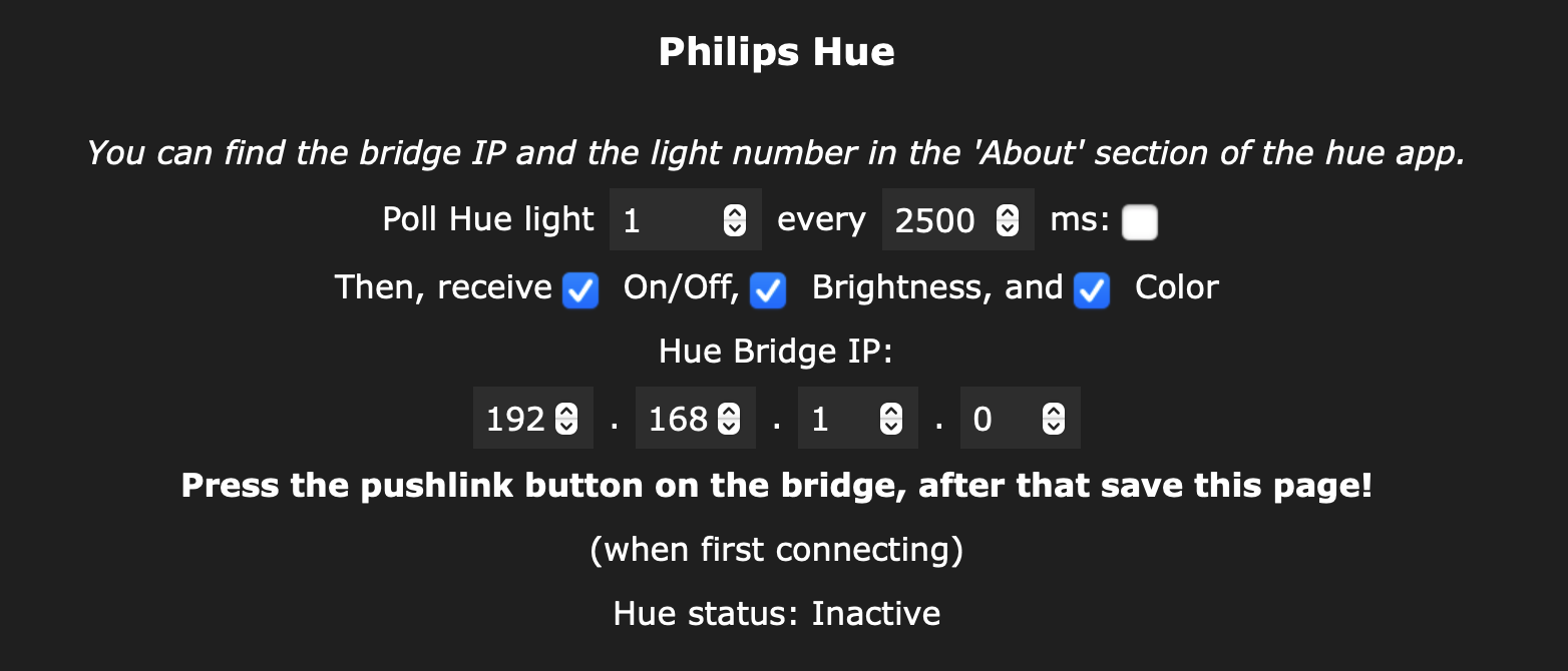 WLED Philips Hue Integration